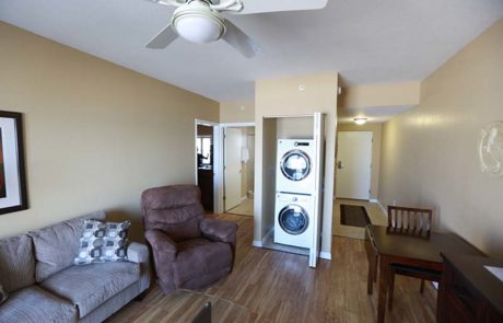 Washer/Dryer Couch in Living room