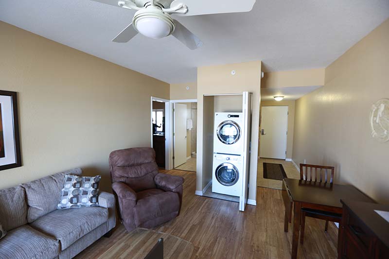 Washer/Dryer Couch in Living room