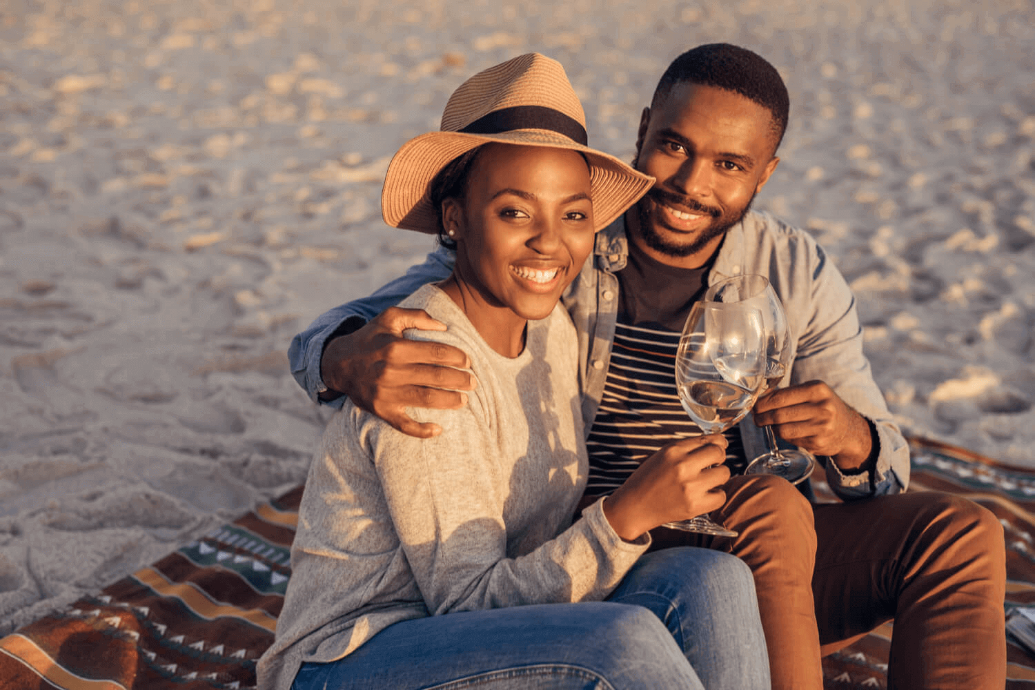 Picture of couple at Madeira Beach.