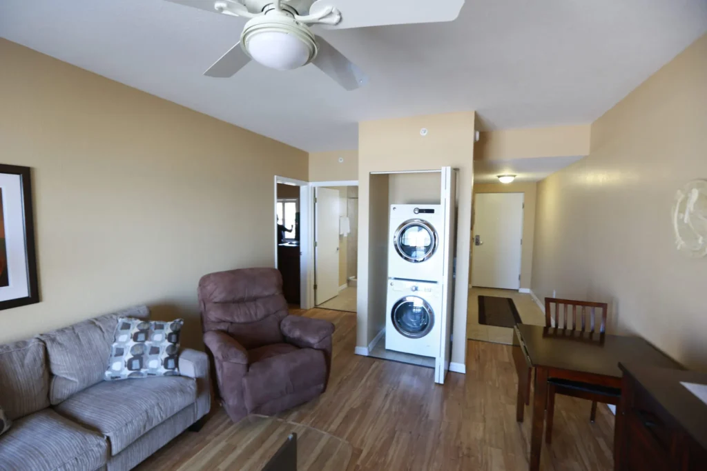 One Bedroom Single Balcony Suite Livig